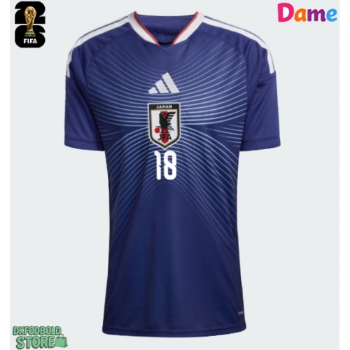 Japan Ayase Ueda #18 Replika Hjemmebanetrøje Dame VM 2026 Kortærmet